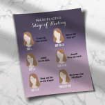 Flyer Microblading Aftercare Instruction Purple Ombre<br><div class="desc">Microblading Aftercare Instruction Modern Purple Ombre Flyers.</div>