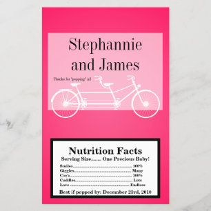 Flyer Microwave Popcorn Wrapn Doble Bicicleta rosa calie