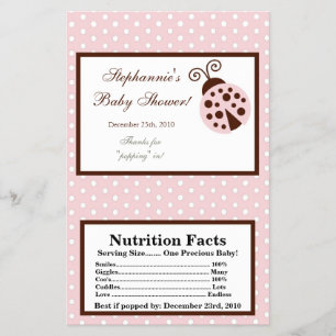 Flyer Microwave Popcorn Wrapn Pink Ladybug