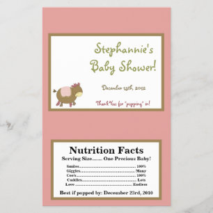 Flyer Microwave Popcorn Wrapper Abby's Farm Pink Girly