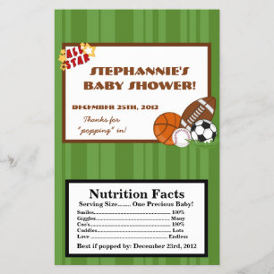 Flyer Microwave Popcorn Wrapper All Star Green