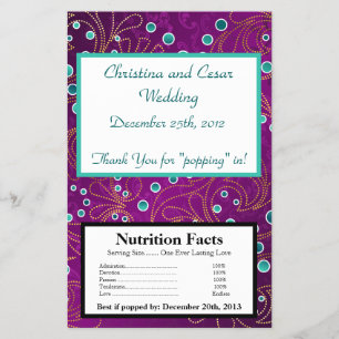 Flyer Microwave Popcorn Wrapper Arabian Purple