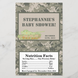 Flyer Microwave Popcorn Wrapper ARMY ACU Camoflauge Camo