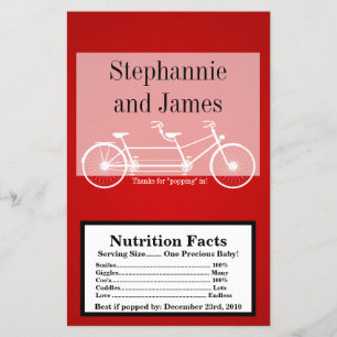 Flyer Microwave Popcorn Wrapper Crimson Bicicleta Doble