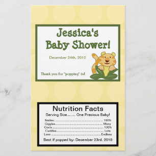 Flyer Microwave Popcorn Wrapper Jungle Bebés