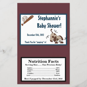 Flyer Microwave Popcorn Wrapper Lil League Perro Cachorr