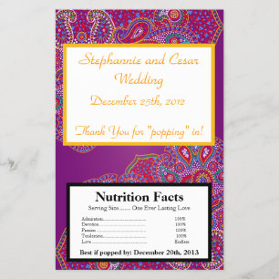 Flyer Microwave Popcorn Wrapper Purple Palace India