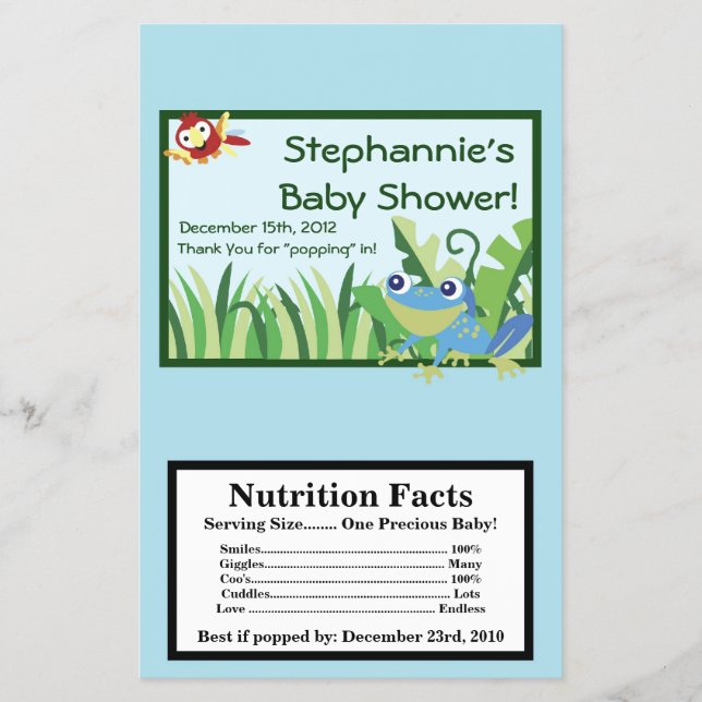 Flyer Microwave Popcorn Wrapper Rain-Forest Jungle (Frente)