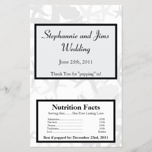 Flyer Microwave Popcorn Wrapper Summer Love and Shells