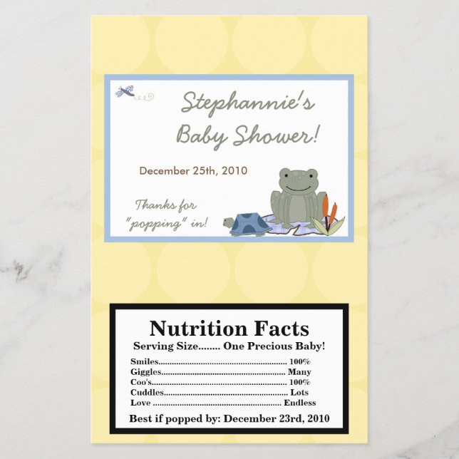 Flyer Microwave Popcorn Wraps Leap Frotle Turtle Bee (Frente)