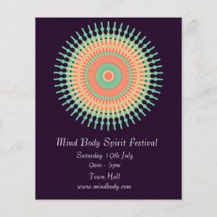 Flyer Mind Body Spirit New age mandala festival