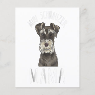Flyer Mini Schnauzer Mom Shirt Mini Schnauzer Mama