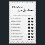 Flyer Minimalista dijo que dijo que el juego de la ducha<br><div class="desc">Diseñado para coordinar con nuestra Colección de Fronteras en Vieira, este lindo minimalista dijo que dijo que el juego de ducha de novias tiene un diseño clásico con un toque único - el borde de vieiras es de un tipo, y seguramente le agregará un ligero toque retro a este juego....</div>