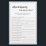 Flyer Minimalista que conoce la mejor ducha de novia<br><div class="desc">Diseñado para coordinar con nuestra Colección de Fronteras en Vieira, este minimalista lindo que conoce el mejor juego de ducha de novias tiene un diseño clásico con un toque único - el borde de vieiras es de tipo, y seguramente le agregará un ligero toque retro a este juego. Si desea...</div>