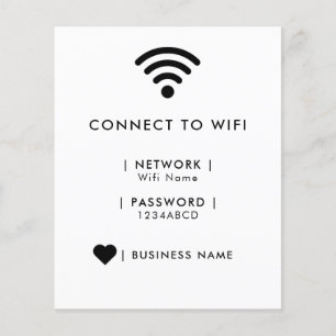 Flyer Minorista de redes y contraseñas de Wifi