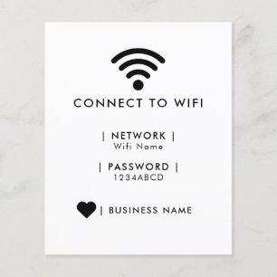 Flyer Minorista de redes y contraseñas de Wifi