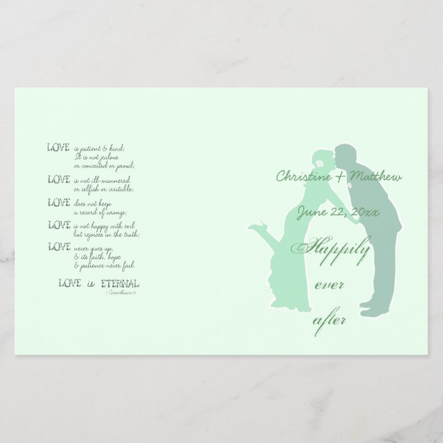 Flyer Mint Bride y Groom (Frente)