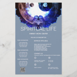 Flyer Místico Yin Yang, Servicio Espiritual Holístico