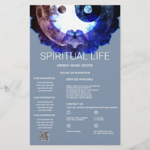 Flyer Místico Yin Yang, Servicio Espiritual Holístico