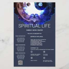 Flyer Místico Yin Yang, Servicio Espiritual Holístico