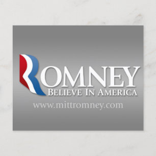 Flyer Mitt Romney para el presidente 2012