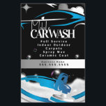 Flyer Mobile Car Wash Detailing Logo Blue<br><div class="desc">Flyers for your Car detailing business Car Wash Business</div>