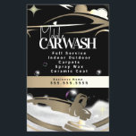 Flyer Mobile Car Wash Detailing Logo Gold<br><div class="desc">Flyers for your Car detailing business Car Wash Business</div>
