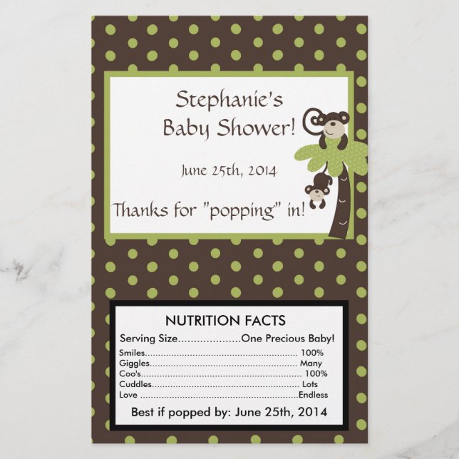 Flyer Mod Monkey Time Microwave Popcorn Wrapn (Frente)