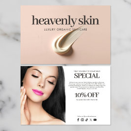 Flyer Moda Belleza Piel Cuidado Spa Boutique Rosa