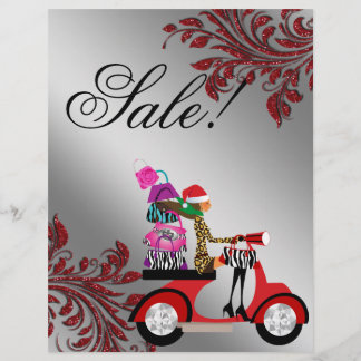 Flyer Moda del bolso de la venta del aviador del salón