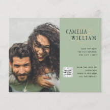 Moda Foto Boda Invitar Código QR Guardar Fecha Ver