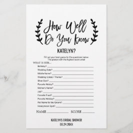 Flyer Moda Negra ¿Qué tan bien conoces el juego de la no