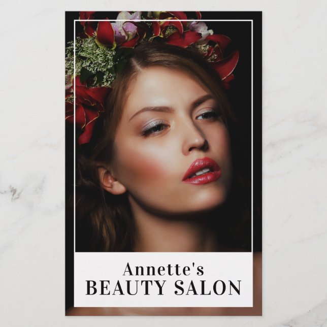 Flyer Modelo de chica de belleza (Frente)