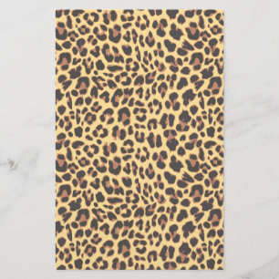 Flyer Modelo de la piel animal del estampado leopardo