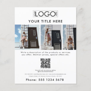 Flyer Modelo de moda promocional de negocios de belleza 