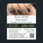 Flyer Modelo manual, técnico de uñas, salón de uñas<br><div class="desc">Modelo De Mano,  Técnico De Uñas,  Volantes De Publicidad De Salones De Linea Por La Tienda De Tarjetas De Negocios.</div>