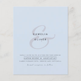 Flyer Modern Ampersand Wedding Invitar código QR RSVP