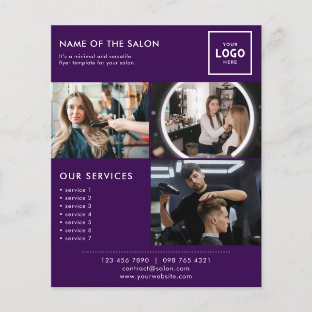 Flyer Modern Beauty Branding Design for Professionals (Frente)