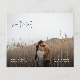 Flyer Modern Elegant Photo Budget Wedding Save the Date