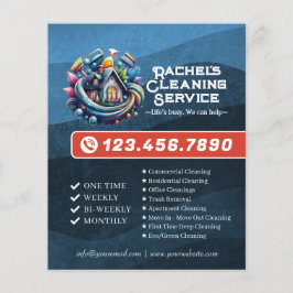 Flyer Modern House Cleaning Maid Service Housekeeping