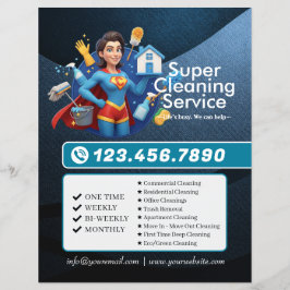 Flyer Modern House Cleaning Maid Service Housekeeping