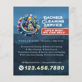 Flyer Modern House Cleaning Maid Service Housekeeping