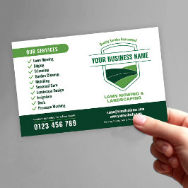 Flyer Modern Landscaping Lawn Mowing Marketing