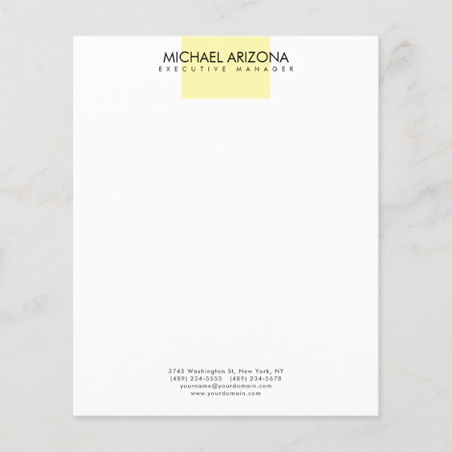Flyer Modern Minimalist Simple Plain  (Frente)