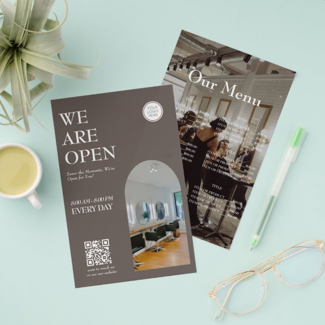 Flyer Modern Opening business Arched Photo Prices (Subido por el creador)