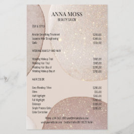 Flyer Modern Rosegold Glitter