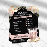 Flyer Moderna Casa Limpieza Servicio Maid Floral Clásica<br><div class="desc">Servicio De Limpieza De Casas Modernas Servicio Elegante Volantes Florales.</div>