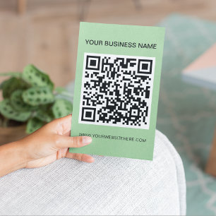 Flyer Moderna promoción de comercialización de código QR