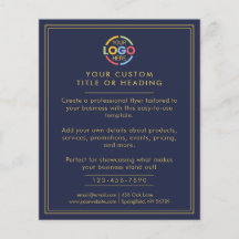 Moderna promoción del logotipo de negocios azul de