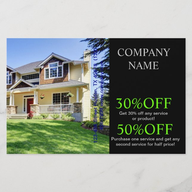 Flyer Moderna remodelación de la casa Inmobiliaria (Frente)